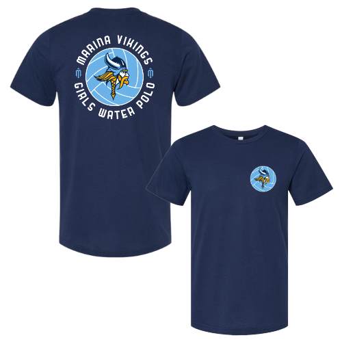 Marina Girls Water Polo Ball T-Shirt (Front/Back)