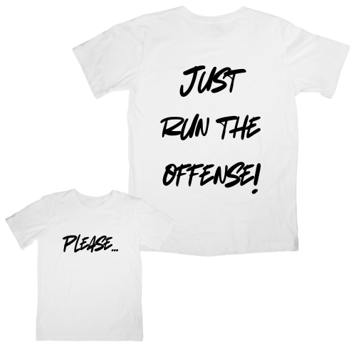 Short Sleeve Graphic T-Shirt - Just Run the Offense
