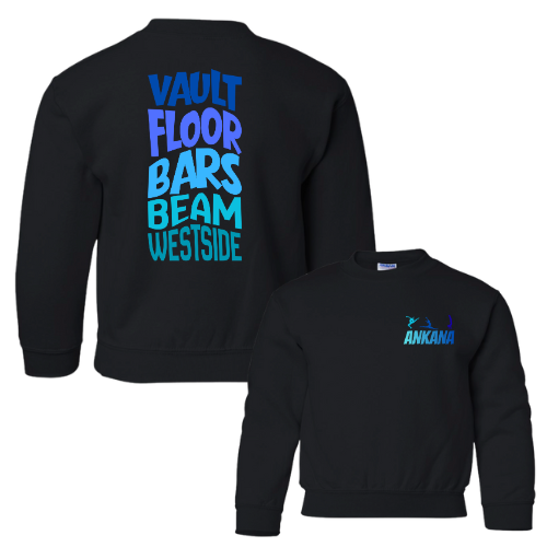 Vault, Floor, Bars, Beam, Westside Crew Sweatshirt (Personalized)