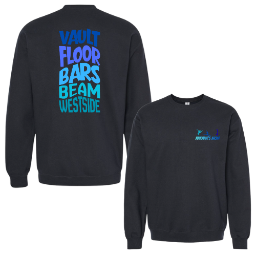 Vault, Floor, Bars, Beam, Westside Crew Sweatshirt (Personalized)