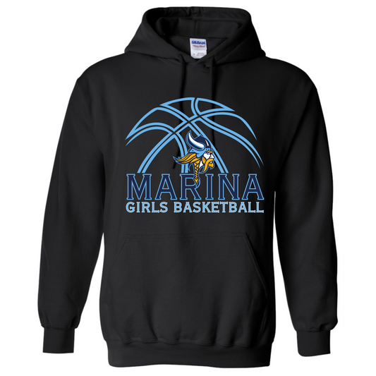 Marina Girls Basketball Hoodie (Black)