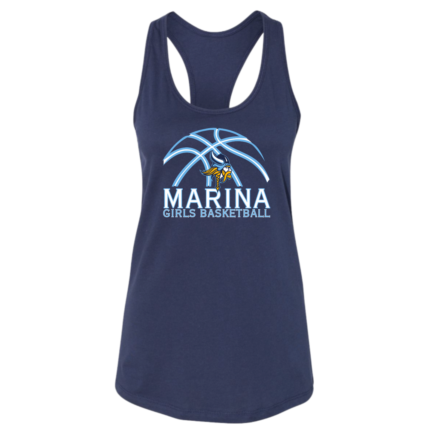 Marina Girls Basketball Women's Tank - (Navy)