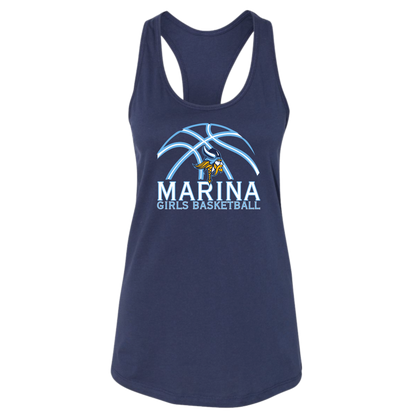 Marina Girls Basketball Women's Tank - (Navy)
