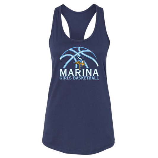 Marina Girls Basketball Women's Tank - (Navy)