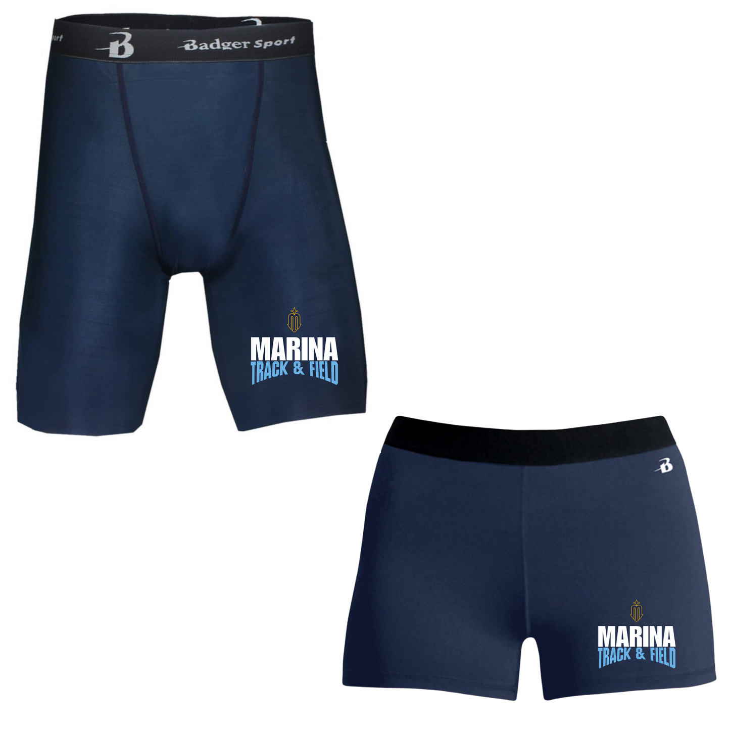 Marina Track & Field Compression Shorts