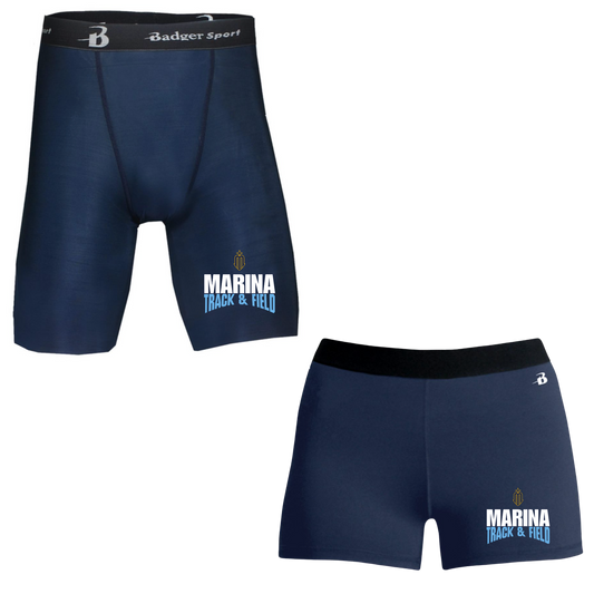 Marina Track & Field Compression Shorts