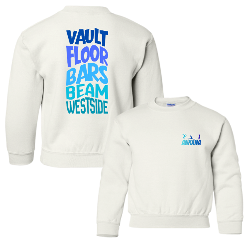 Vault, Floor, Bars, Beam, Westside Crew Sweatshirt (Personalized)