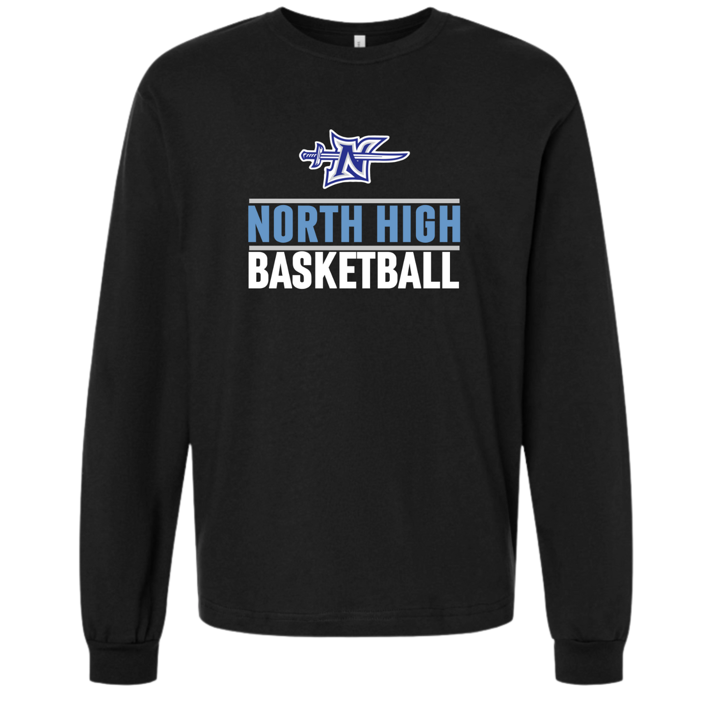 North Basketball Logo Long Sleeve