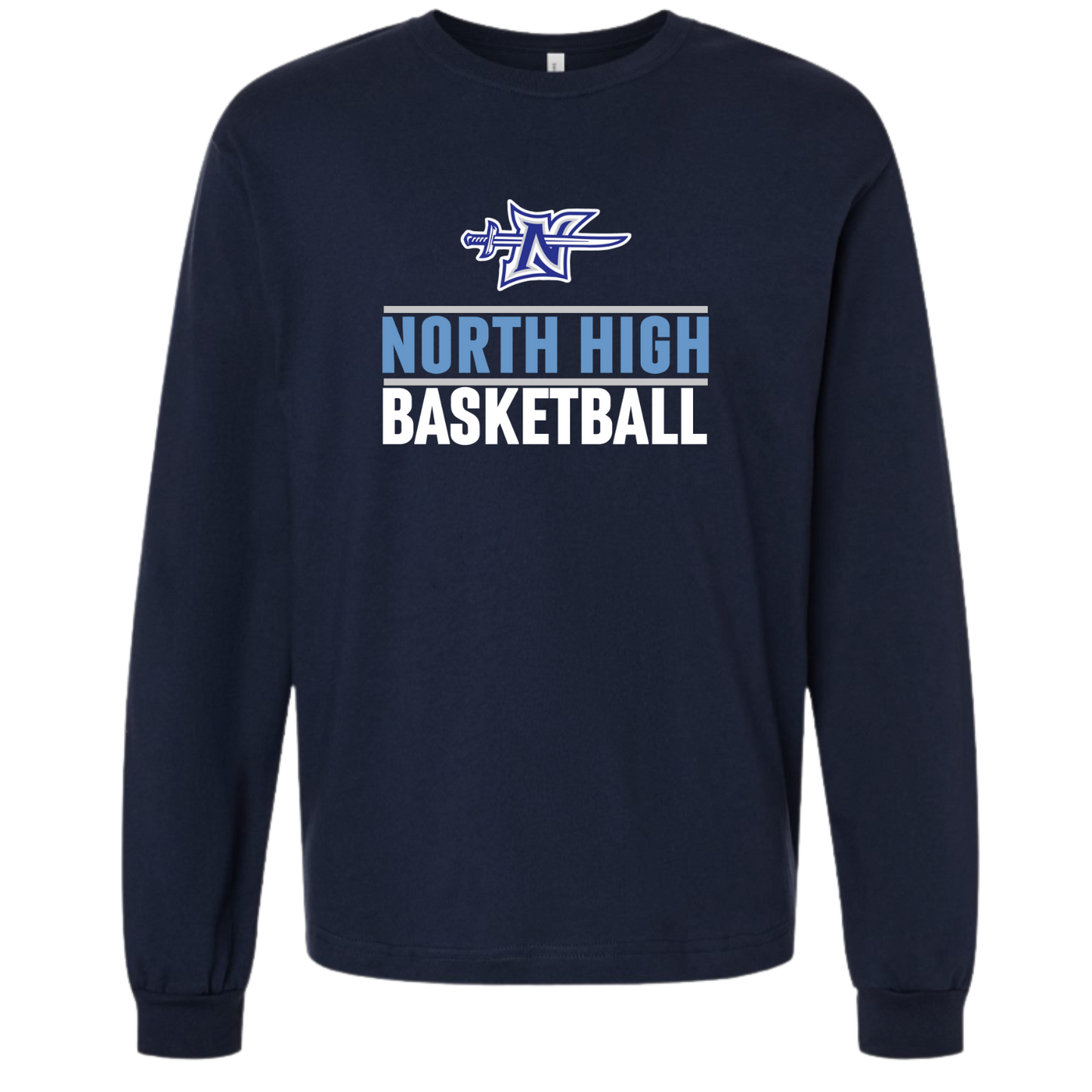 North Basketball Logo Long Sleeve