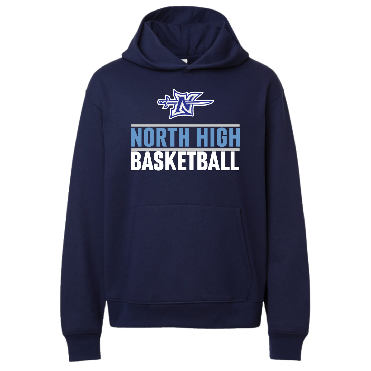 North Basketball Logo Hoodie