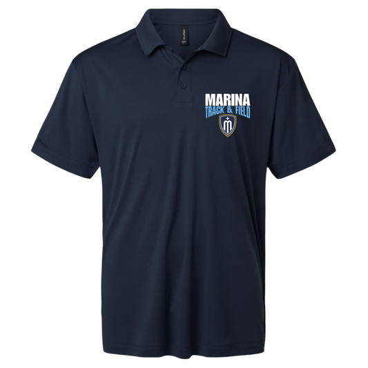 Marina Track & Field Shield Unisex Polo