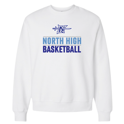 North Basketball Logo Crew Sweatshirt