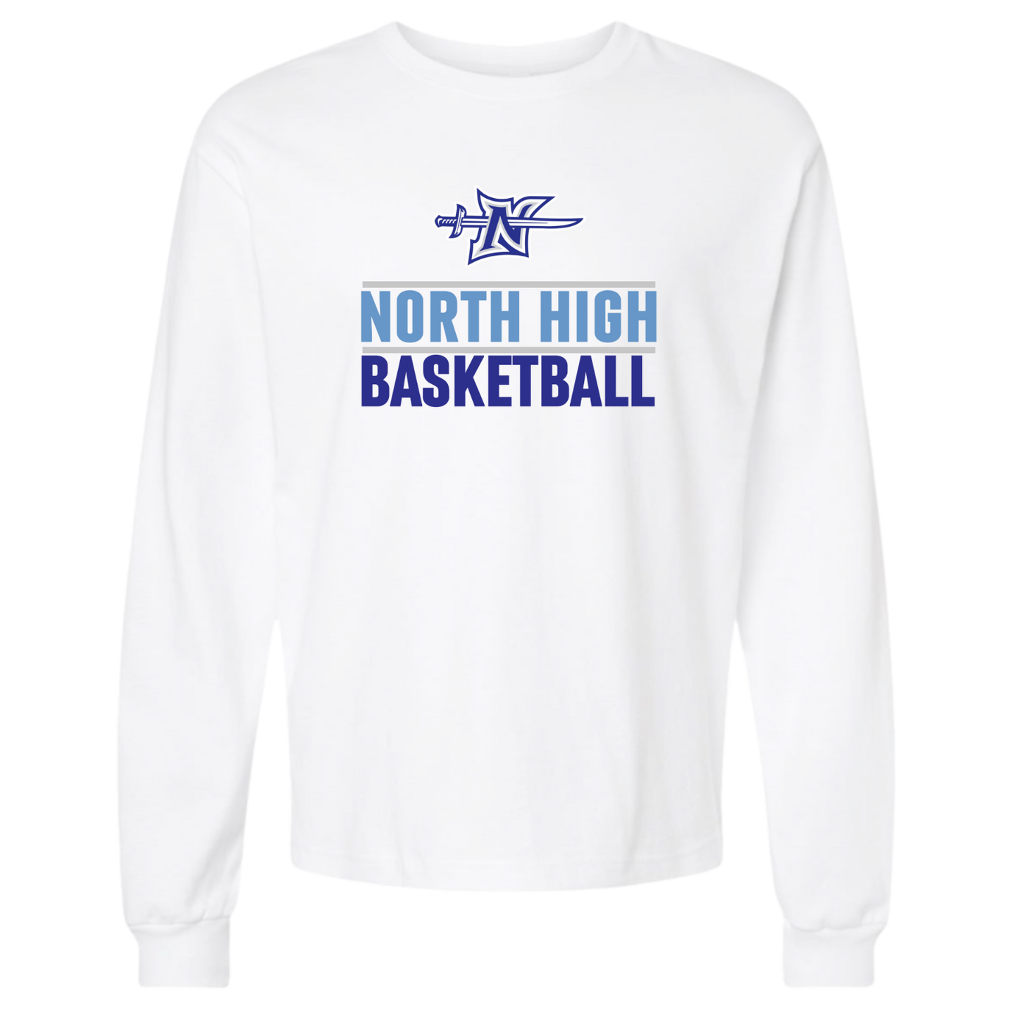 North Basketball Logo Long Sleeve