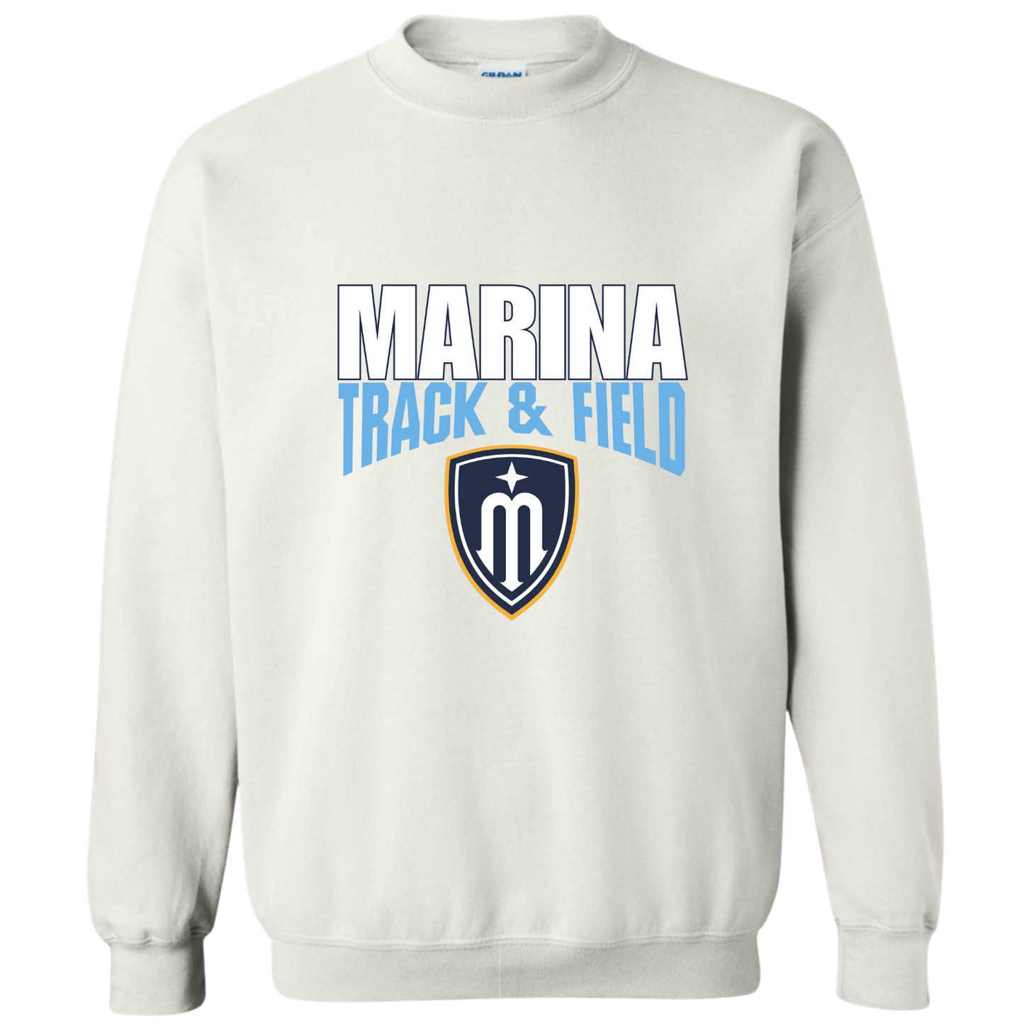 Marina Track & Field Shield Crew Sweatshirt